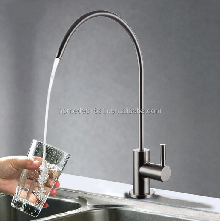 SUS304 stainless steel flexible rotatable lead free kitchen direct drinking faucet