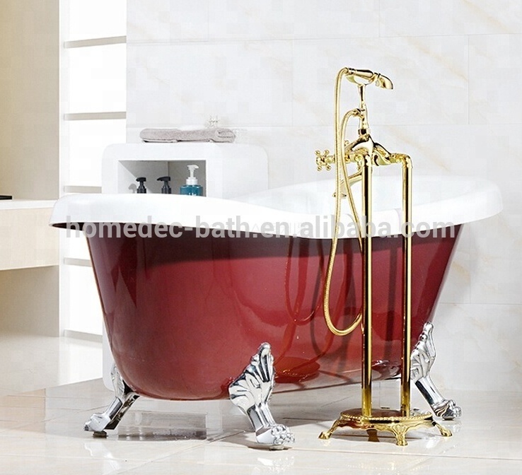 Bathroom claw foot freestanding shower Bathtub faucet