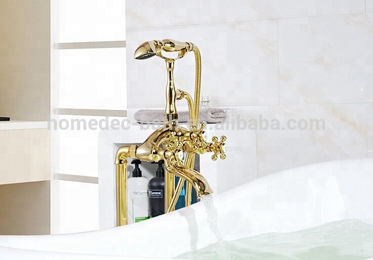 Bathroom claw foot freestanding shower Bathtub faucet