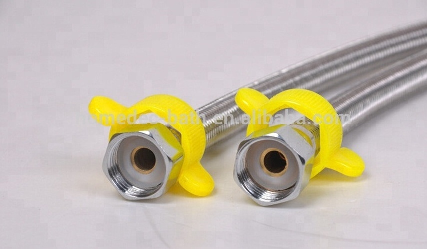 stainless steel flexible braided metal hose for wash basins inlet hose water pipe