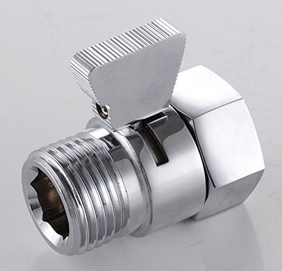 Shower Flow Rate Adjust Valve, Angle Simple Brass Construction Bath Water Flow Control shower angle valve