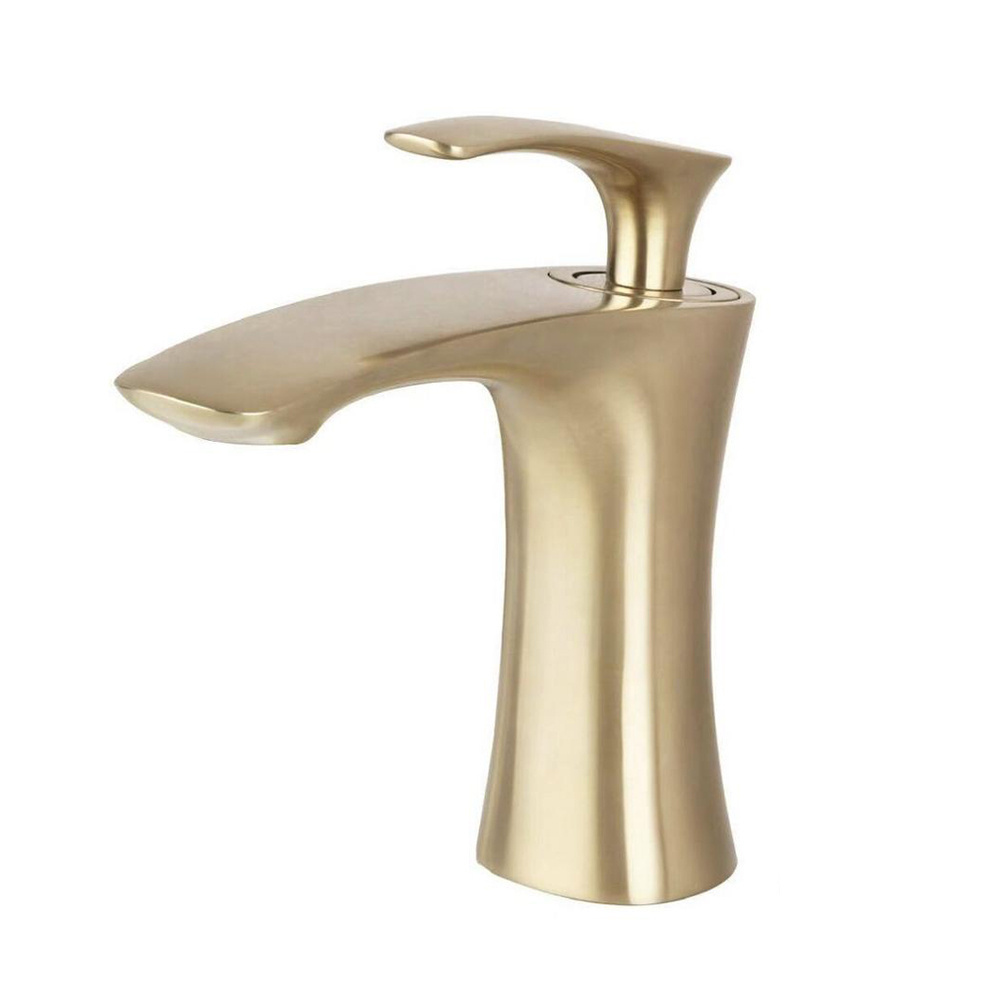 Hot sale Bathroom Brushed Gold brass basin mixer Faucet