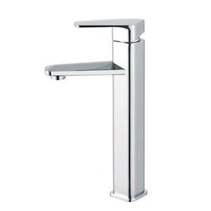 sanitary ware solid brass tall bathroom sink mixer tap wash basin faucet with cheap price