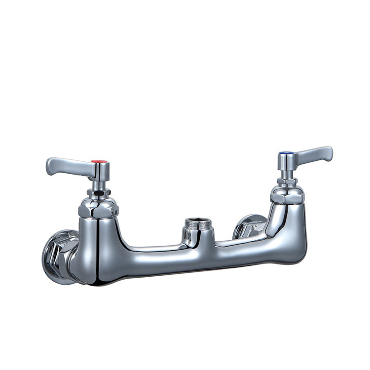 Commercial Wall Mount Pull Down Pre-rinse Sprayer Kitchen sink Faucet