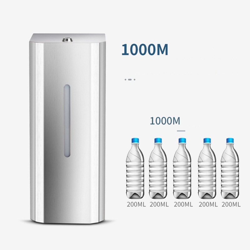 1000ml 304 Stainless Steel Smart Wall Mounted Automatic infrared sensor Hand Sanitizer Touchless liquid Soap Dispenser