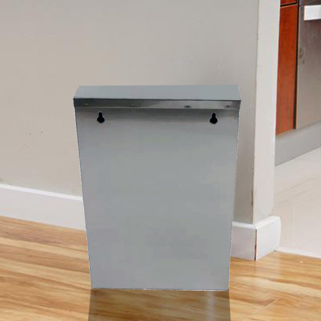 Shopping Mall 304 Stainless Steel Public Waste Bin Garbage Can Kitchen Rubbish Bin