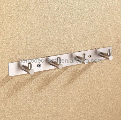 Modern Decorative Bathroom Hanging Towel Clothes Wall Metal Robe Coat Hook