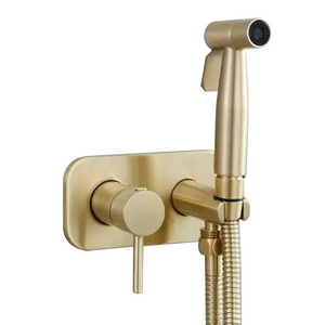 Hot Sale Brass Handheld Toilet Bidet Sprayer Set for Toilet Bidet Faucet Diaper Sprayer Set with Hose Attachment