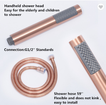 Floor Bathtub faucets rose gold  free standing tub faucet