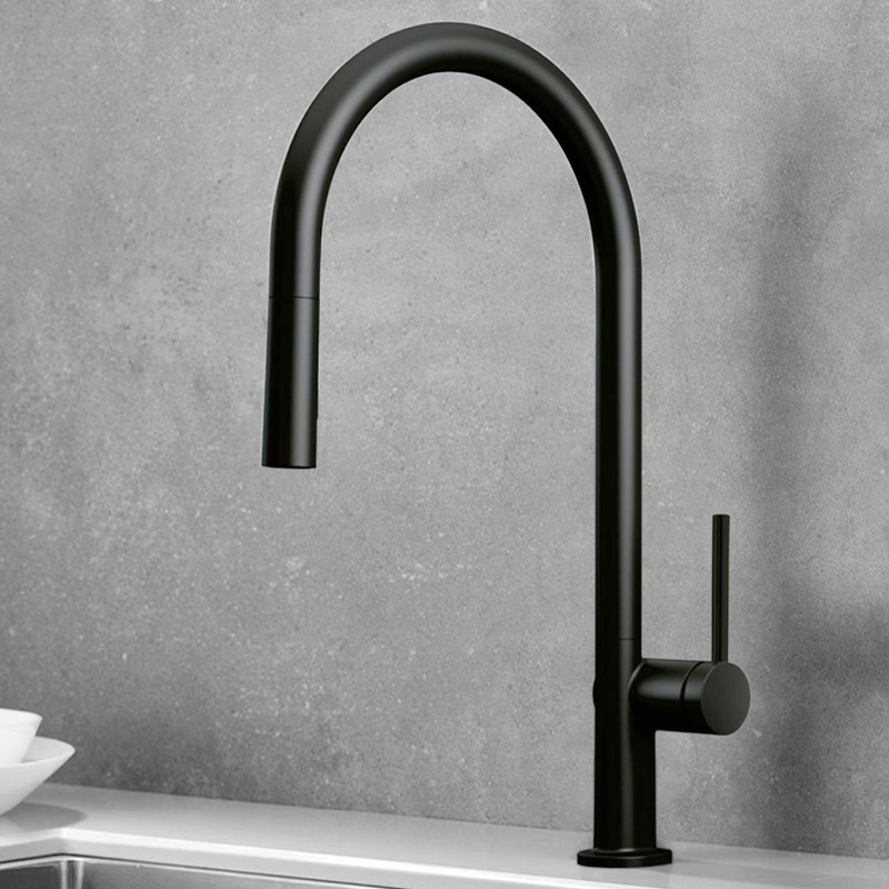 Hot Selling Classic Pot Filler Tap Matte Black Deck Mounted Hot Cold Sink Mixer Kitchen Faucet Kitchen Faucet