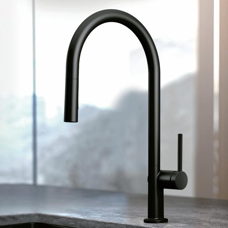 Hot Selling Classic Pot Filler Tap Matte Black Deck Mounted Hot Cold Sink Mixer Kitchen Faucet Kitchen Faucet