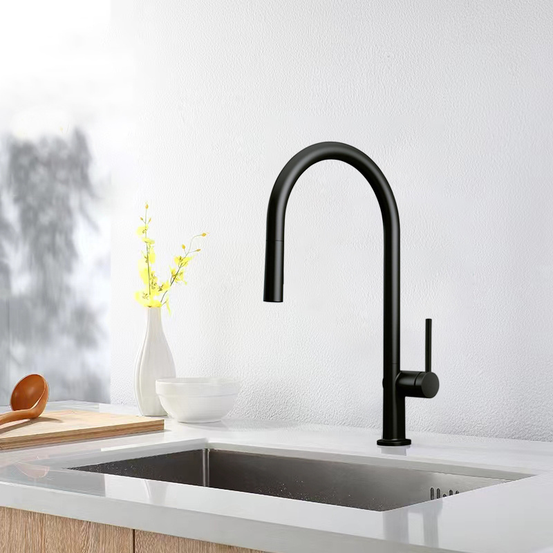 Hot Selling Classic Pot Filler Tap Matte Black Deck Mounted Hot Cold Sink Mixer Kitchen Faucet Kitchen Faucet