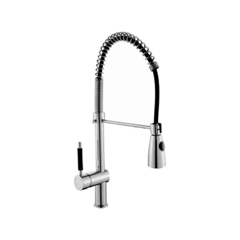 Modern Design with Spring Pull out Chrome Single Hole Kitchen Tap Sink Faucet