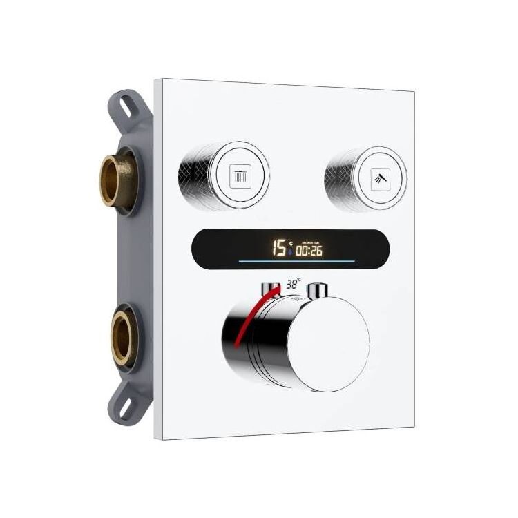 Wall Mounted Bathroom Shower Valve Intelligent Constant Temperature Digital Display Shower Diverter Valve Mixer