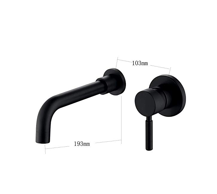 China suppliers wholesale Bathroom Vanity wash basin mixer faucet Modern Matte Black Bathroom Sink Faucet