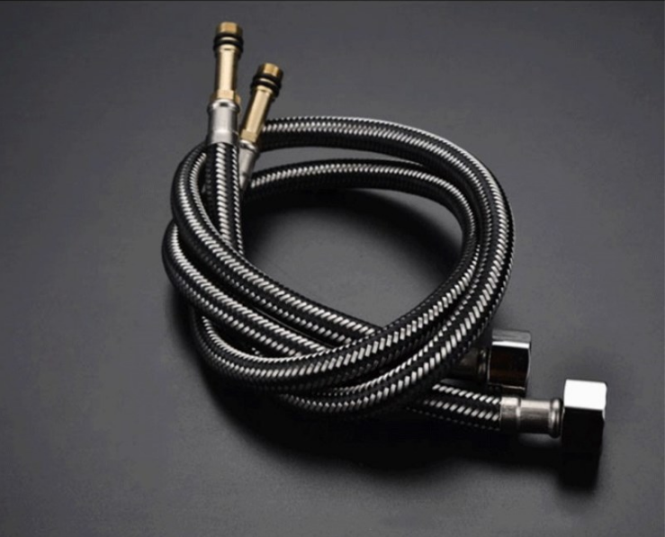 Buying direct from china Elastic Water Supply Line Faucet Braided Flexible Hose Pipe 60 stainless-steel shower hose