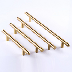 Modern brushed Nickel Gold Black Stainless Steel Furniture Pulls Kitchen Cabinet Handles