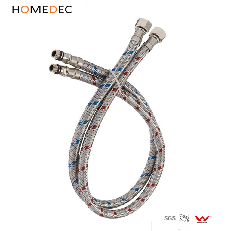 stainless steel braided metal Shower Attachments flexible kitchen faucet hose