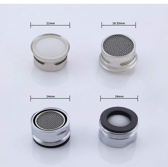 brass water saving dual thread sizes faucet aerator