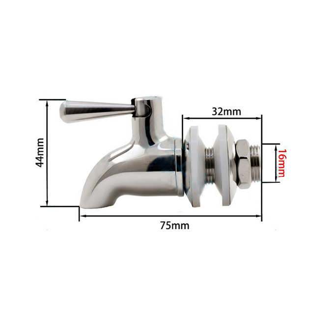 New trend product Beverage Dispenser Spigot Replacement Juice Cold Drink Beer stainless steel basin faucet