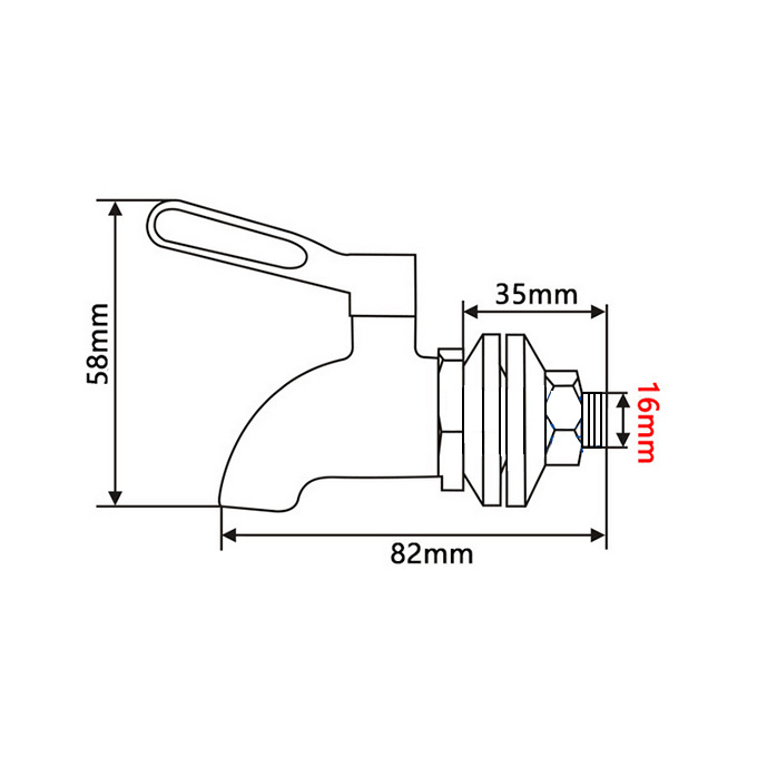 Fast selling product Stainless Steel Spigot fits and Gravity Filter systems Beverage Dispensers hand wash basin faucet