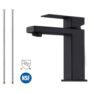 2019 New products Modern Bathroom Faucet Single Handle Vanity Sink Faucet SUS Rust Free Matte Black ss304 basin faucet