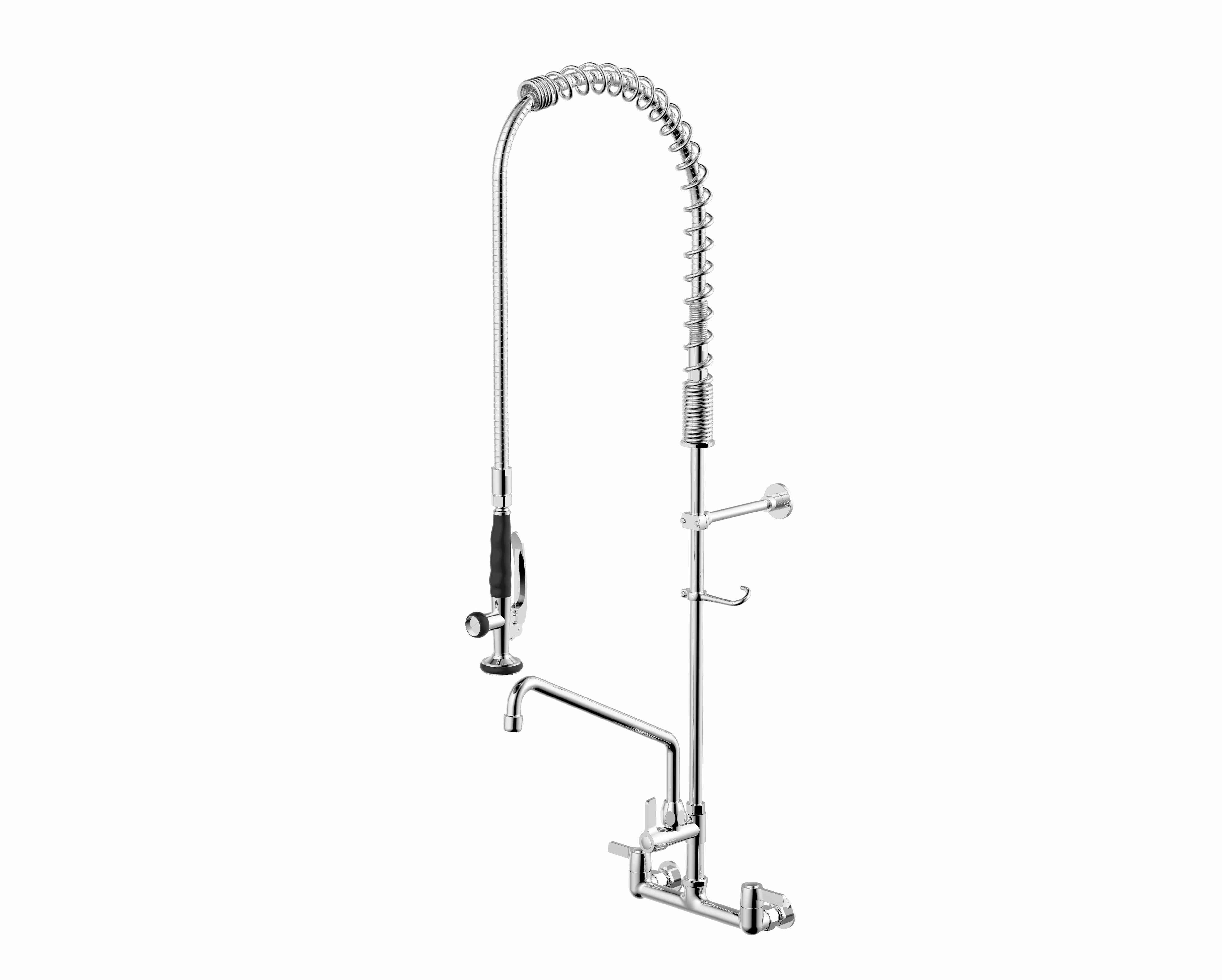 Best sellers in usa Commercial Sink Faucet with Sprayer Wall Mount pull out kitchen faucet lowes Pre Rinse Swing Spout Sprayer