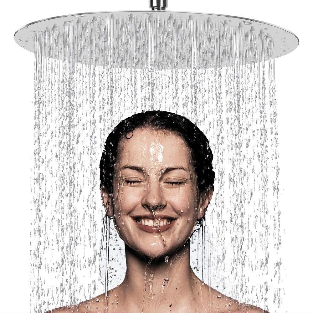 2019 Bathroom Faucet Accessories  304 Stainless steel Bath Shower Ultra-thin High Pressure Water Saving Shower Head