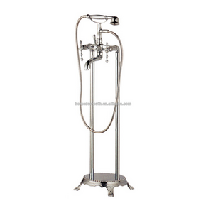 Traditional Floor Stand Faucets  dual Handles freestanding antique shower bath tub faucet