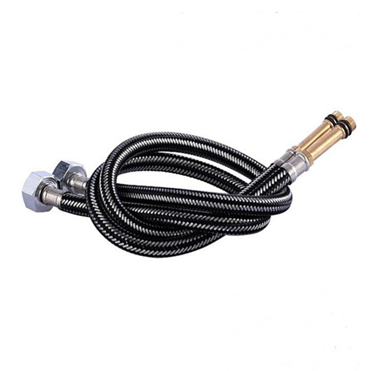 Buying direct from china Elastic Water Supply Line Faucet Braided Flexible Hose Pipe 60 stainless-steel shower hose