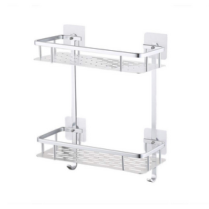 Bathroom Shelf Shower Shelf Adhesive Aluminum Shower Caddy for Shampoo Holder