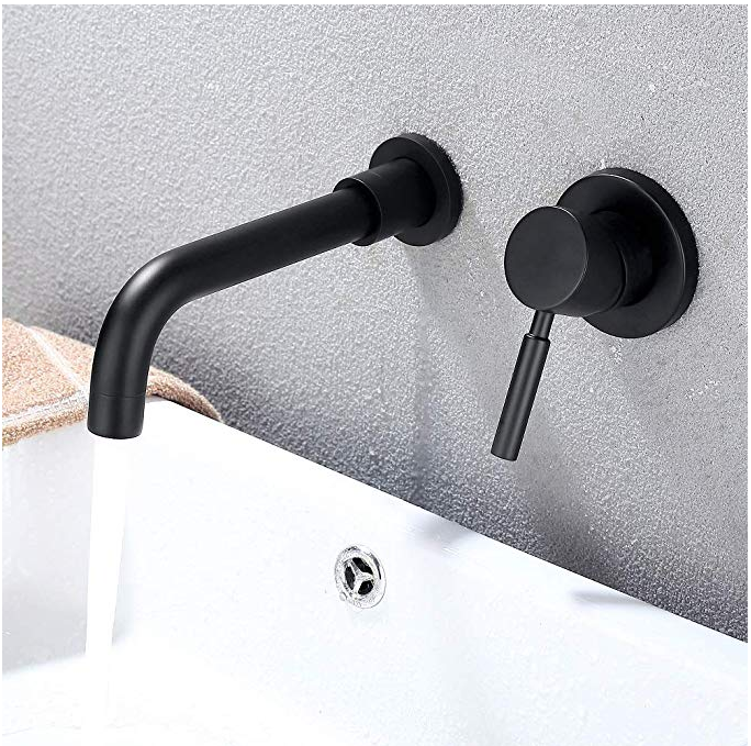 China suppliers wholesale Bathroom Vanity wash basin mixer faucet Modern Matte Black Bathroom Sink Faucet