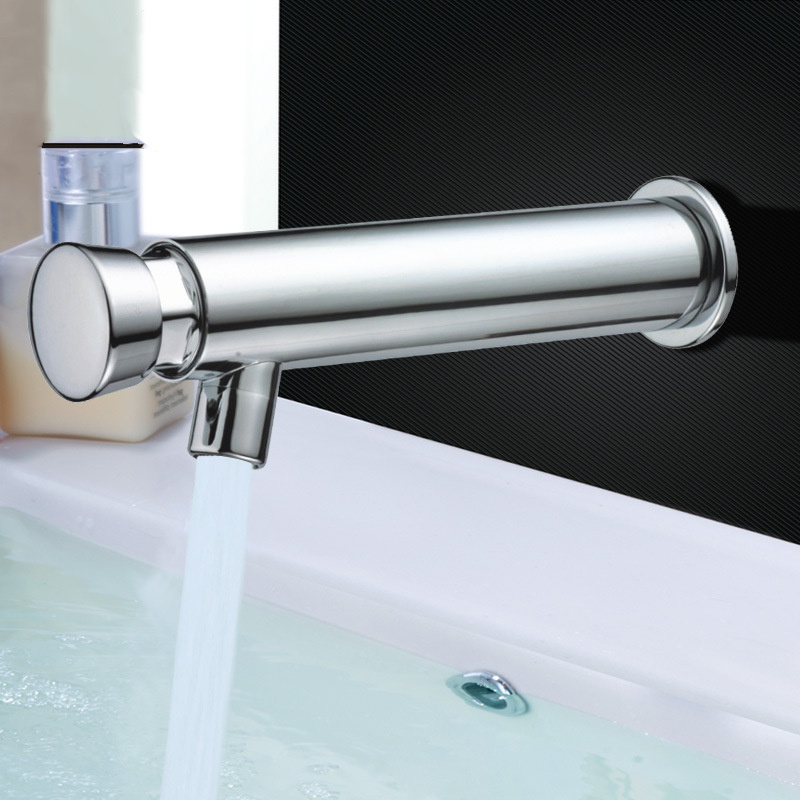 Self Closing faucet Wall mounted Push Button Tap with no TIME DELAY