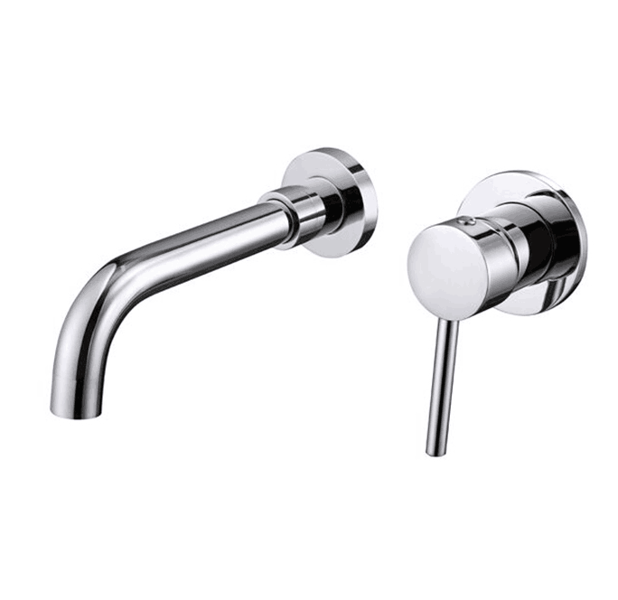 Chrome Brass Basin Taps Bathroom Sink Faucet Tub Mixer Wall Mount Hot and Cold  Basin Faucet