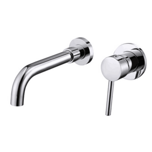 Chrome Brass Basin Taps Bathroom Sink Faucet Tub Mixer Wall Mount Hot and Cold  Basin Faucet