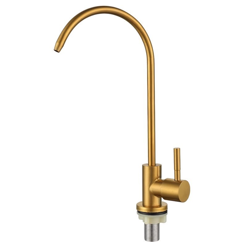 new design faucet kitchen tap for hotel apartment kitchen stainless steel brushed hot and cold mixed faucet