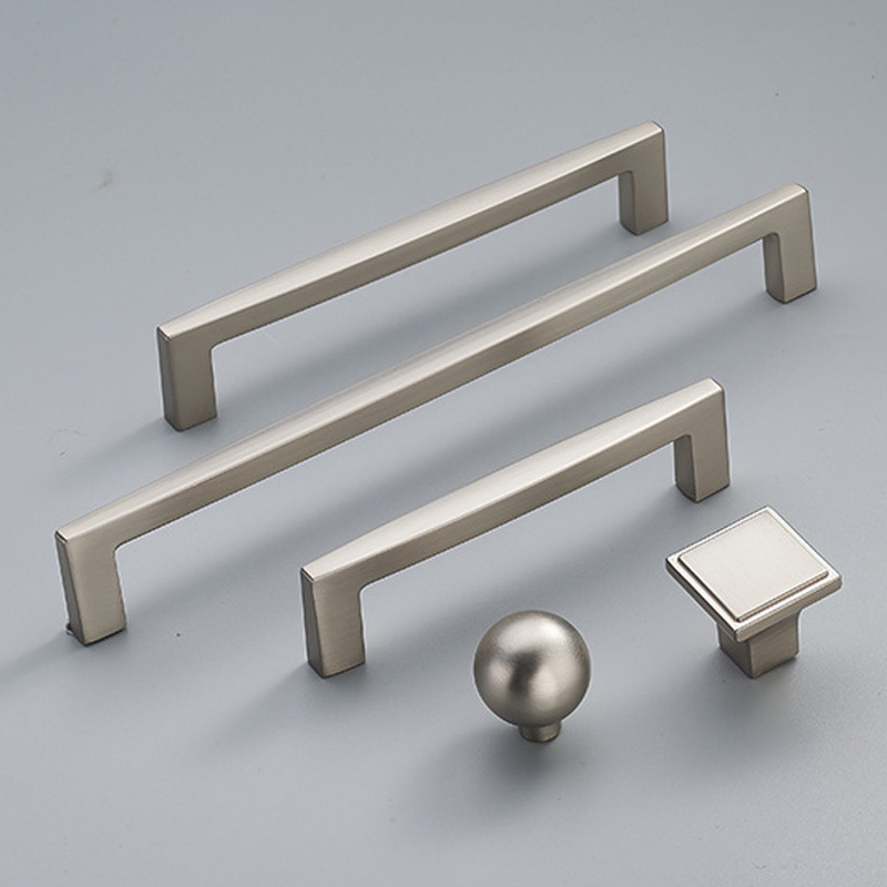 Handle Furniture Cabinet Pull Handles Drawer Pulls Square black Gold Brushed Nickel Kitchen Cupboard Handles