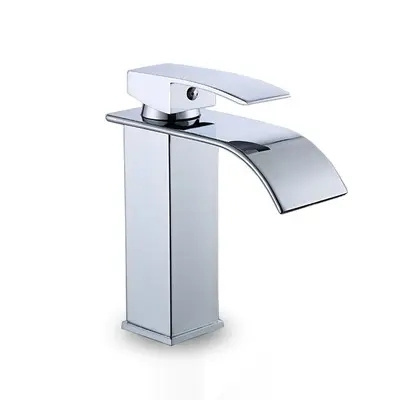 beautiful design  waterfall basin faucet brass material ceramic caridge bathroom faucet black