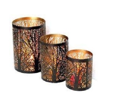 hot selling design handmade metal candle jars luxury finished iron metal tea light votive manufacturer in bulk