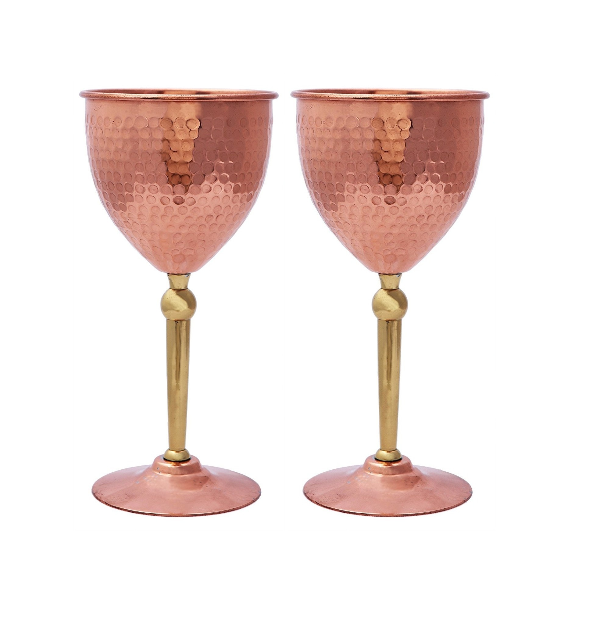 Antique Gold Plated Copper Wine Goblet Wholesale Manufacturer Customized Handmade Copper Wine Drinking Goblet Glass