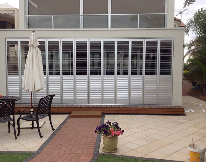 Pergola Motorized Louver Sades Exterior Aluminum Shutter with Screen Aluminium Louver Glazing Blade