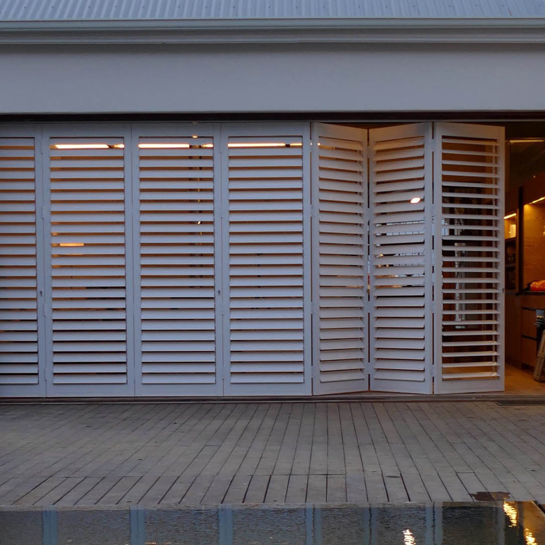 Custom Available Modern House Design Aluminum Sun Shutters Outdoor Sun Shade Sliding Louvers