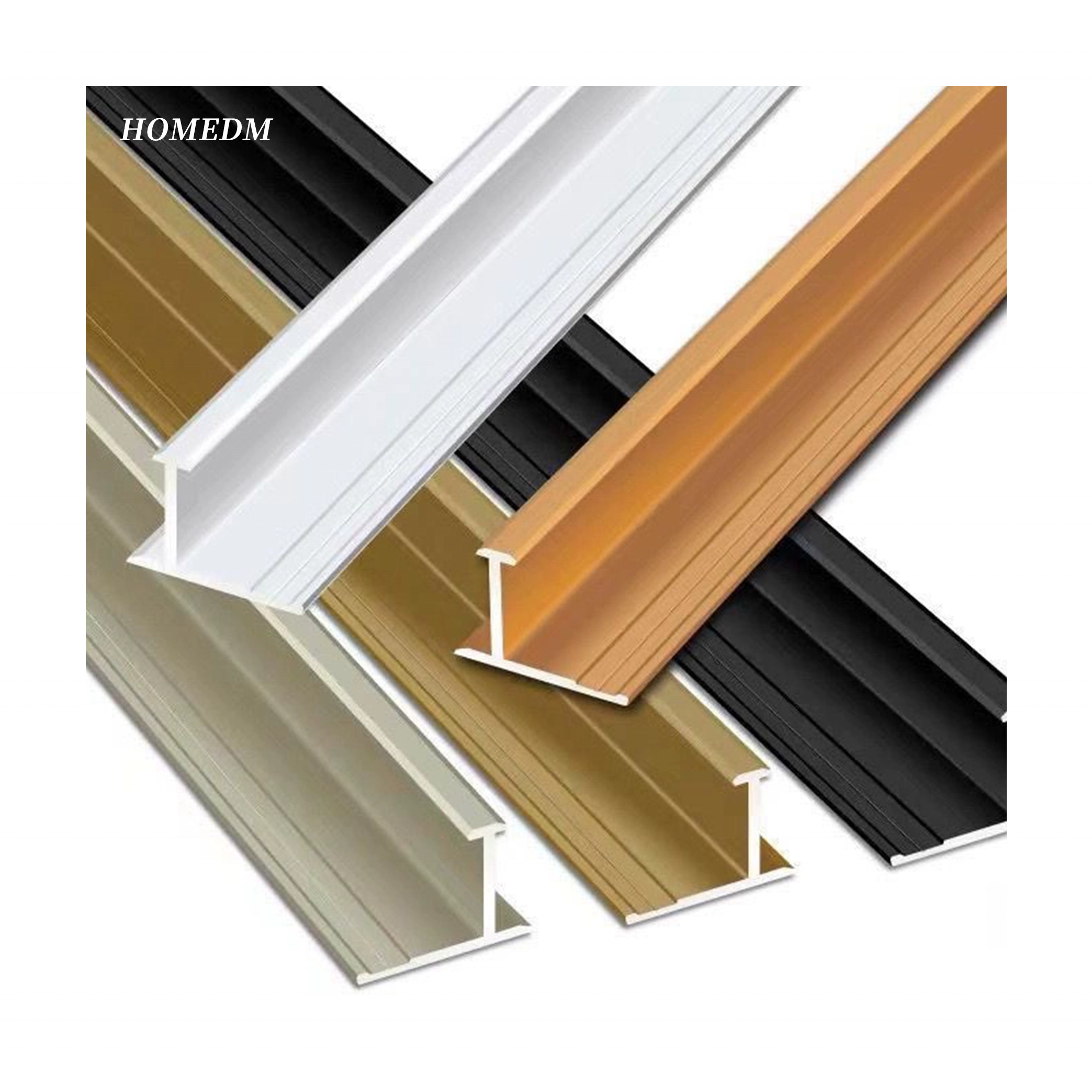 Customized Waterproof I-beam Aluminium Alloy Tile Trim Wall Corner Decoration edge strips