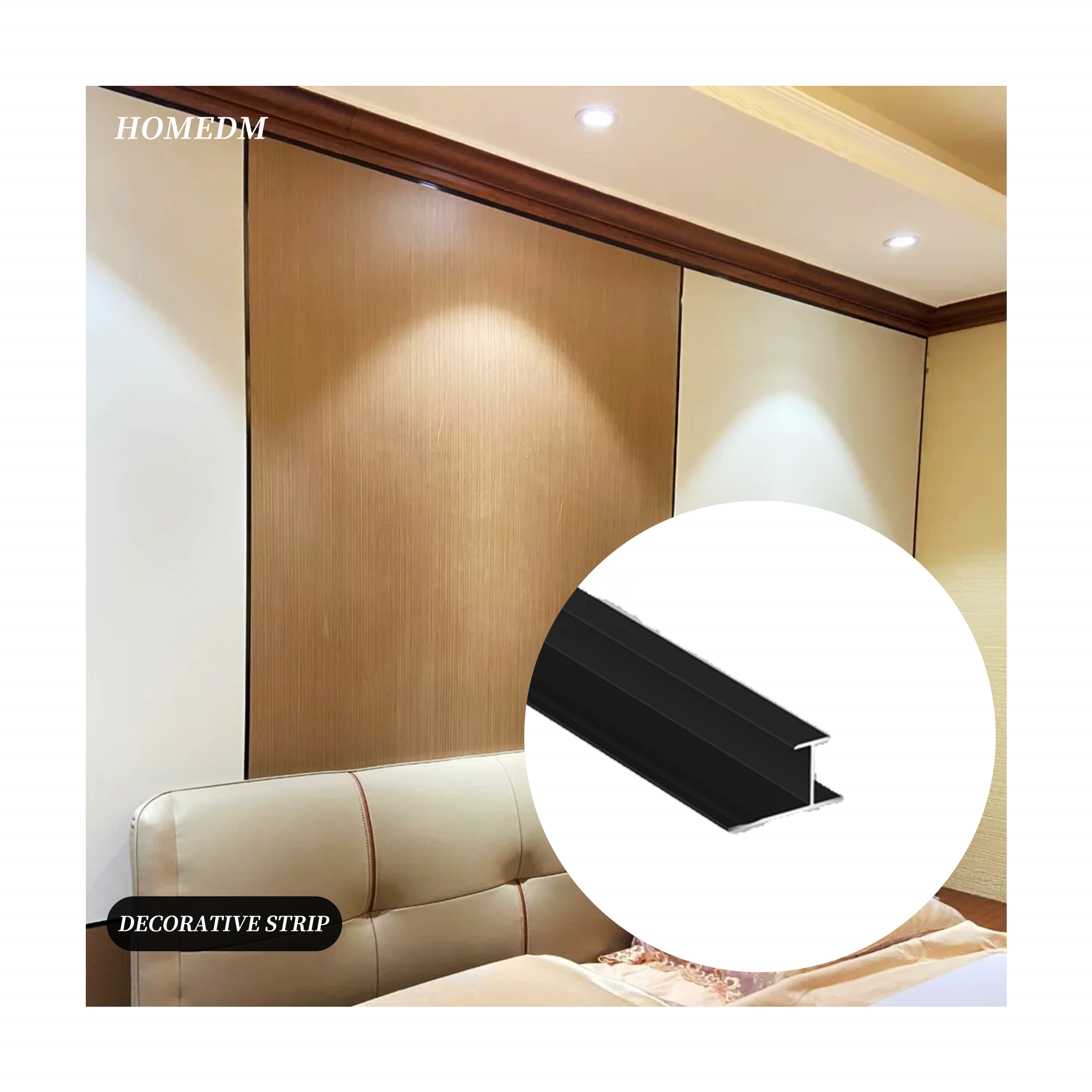 Customized Waterproof I-beam Aluminium Alloy Tile Trim Wall Corner Decoration edge strips