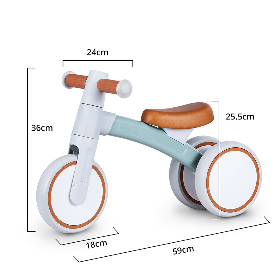 2022 Hot Sell Factory Wholesale Mini Baby Balance Bike Toddler Tricycle 4 Wheel Ride On Toy Bike