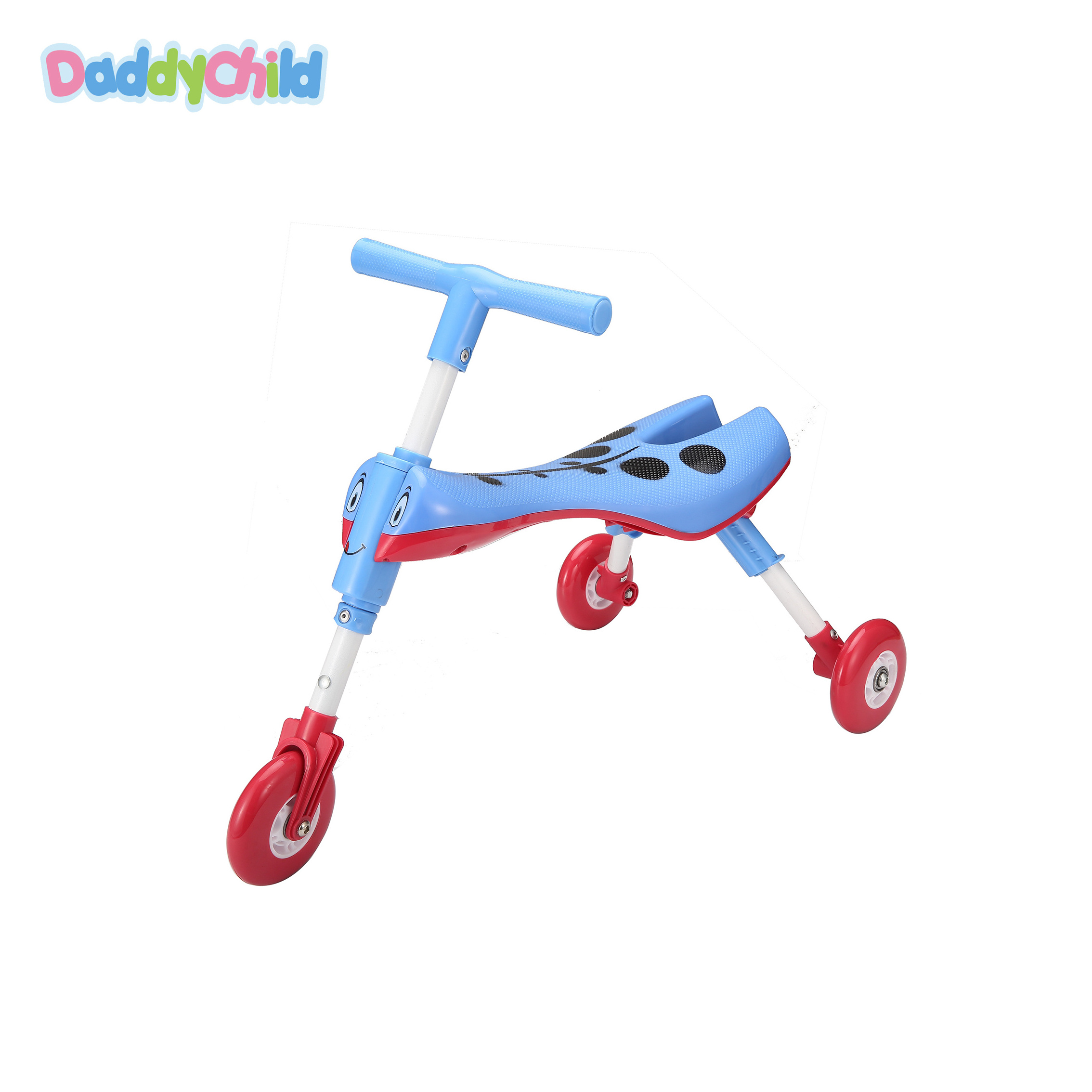 Wholesale children tricycle toy Baby walker Folding baby trike ride on car Scuttle bug scooter