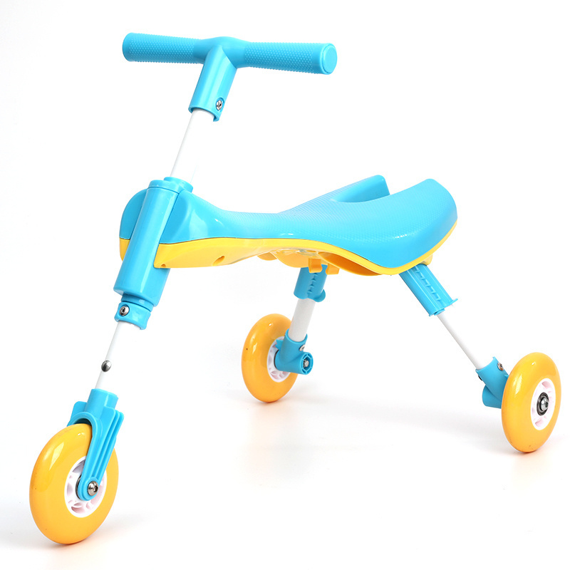 Wholesale children tricycle toy Baby walker Folding baby trike ride on car Scuttle bug scooter