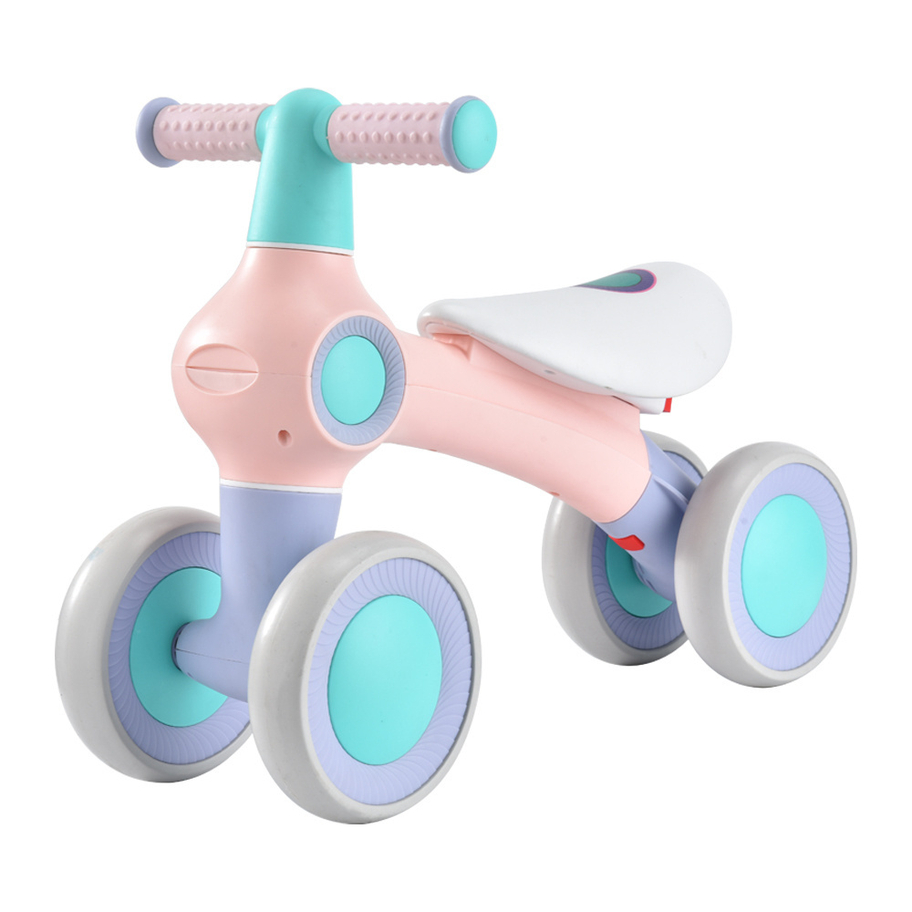 2022 Hot Sell Factory Wholesale Mini Baby Balance Bike Toddler Tricycle 4 Wheel Ride On Toy Bike