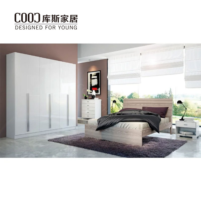 Customization Furniture Wooden Modern Wardrobe White Closets Designs Wood Armoire