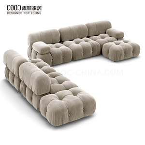 High Quality Living Room Sofa Set 7 Seater Floor Couch Modern Leather Sectional Modular Sofa